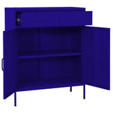 Storage Cabinet Navy Blue 31.5x13.8x40 Steel